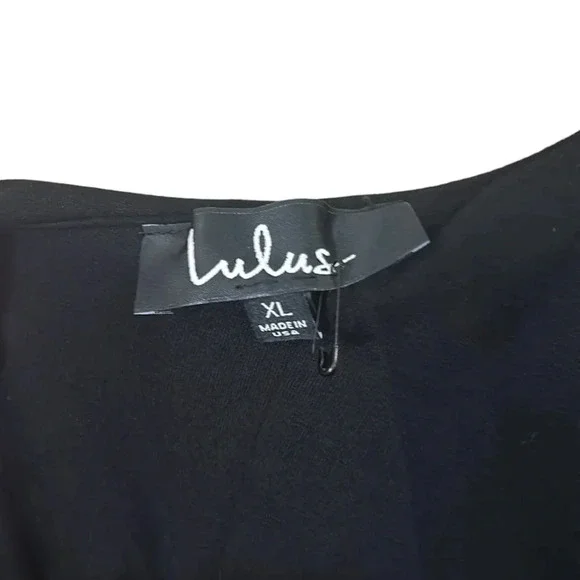 Lulus Life is But a Dream Black One-Shoulder Cocktail Party Dress Size XL - Picture 7 of 9